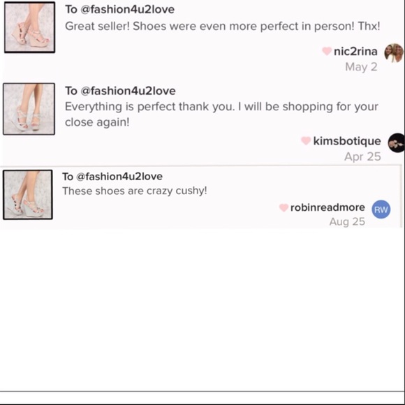 ♥️Host Pic Champagne Rhinestone Platform Wedges - Picture 5 of 5